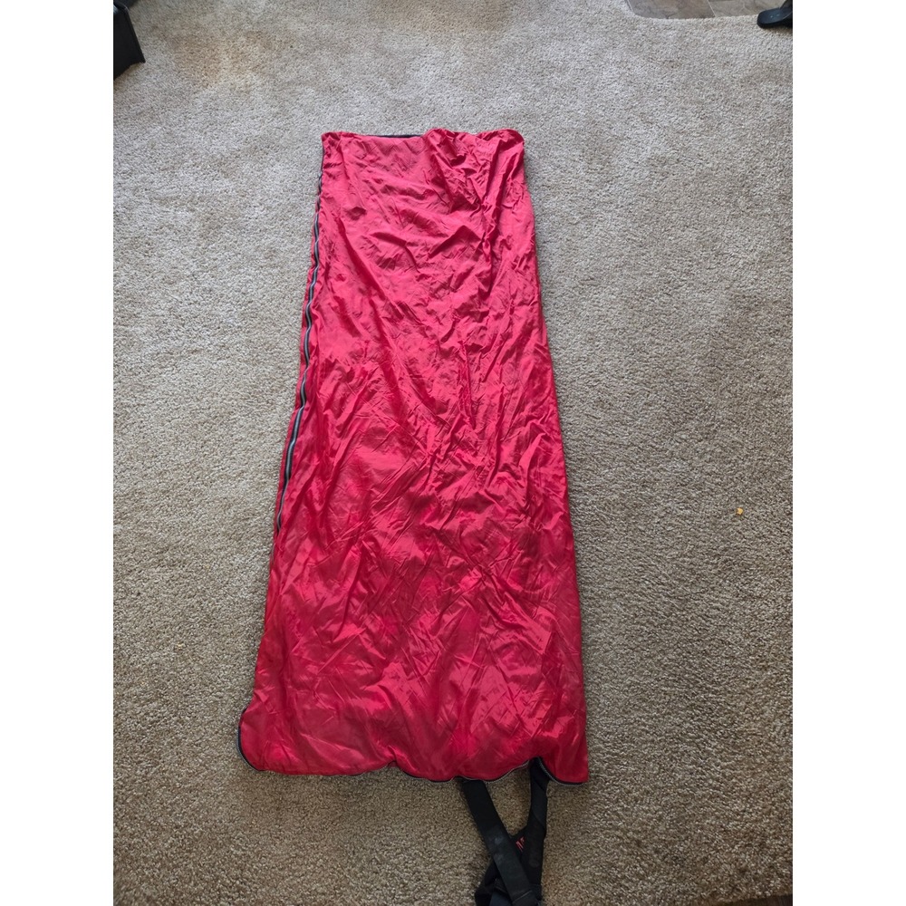 Vintage Marlboro Unlimited Red Sleeping Bag Buffalo Plaid Fleece Lined Camping